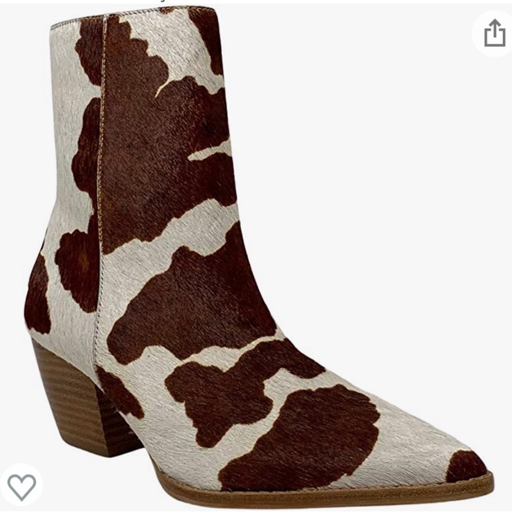 COPY - Matisse cow print cowboy boots